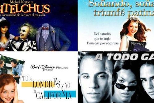 Las películas cambian su nombre